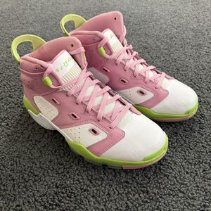 Size 6.5 (GS) - Jordan 6-17-23 Mid Elemental Pink Vivid Green